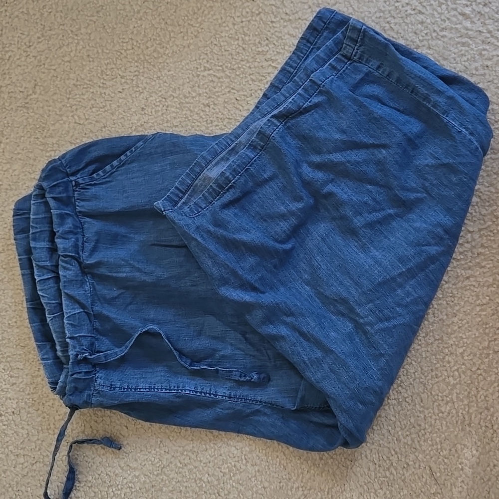 Woman within plus size 28 wide leg capri pants
